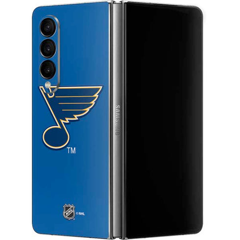 NHL St. Louis Blues Solid Background Galaxy Z Fold4 5G Skin